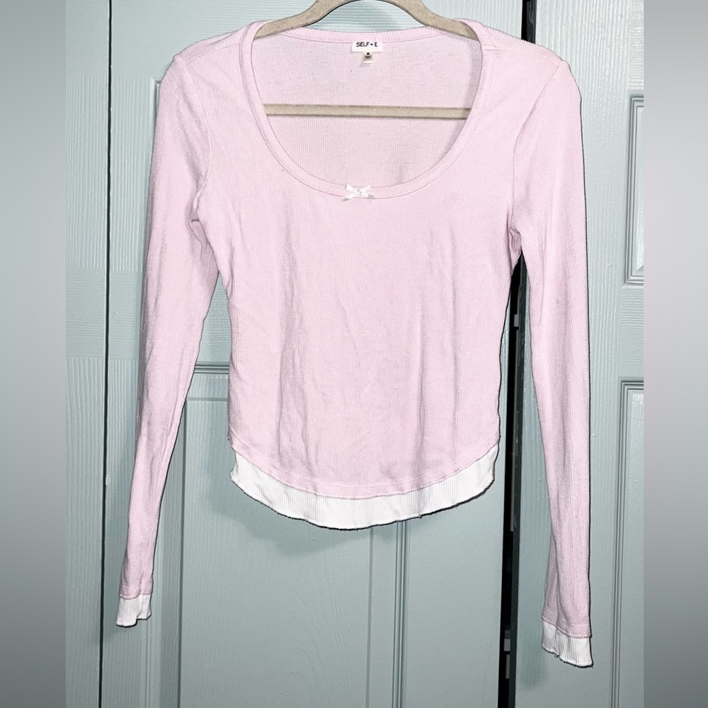 Pink Long Sleeve Top